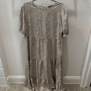 Chic Leopard Print Maxi Dress